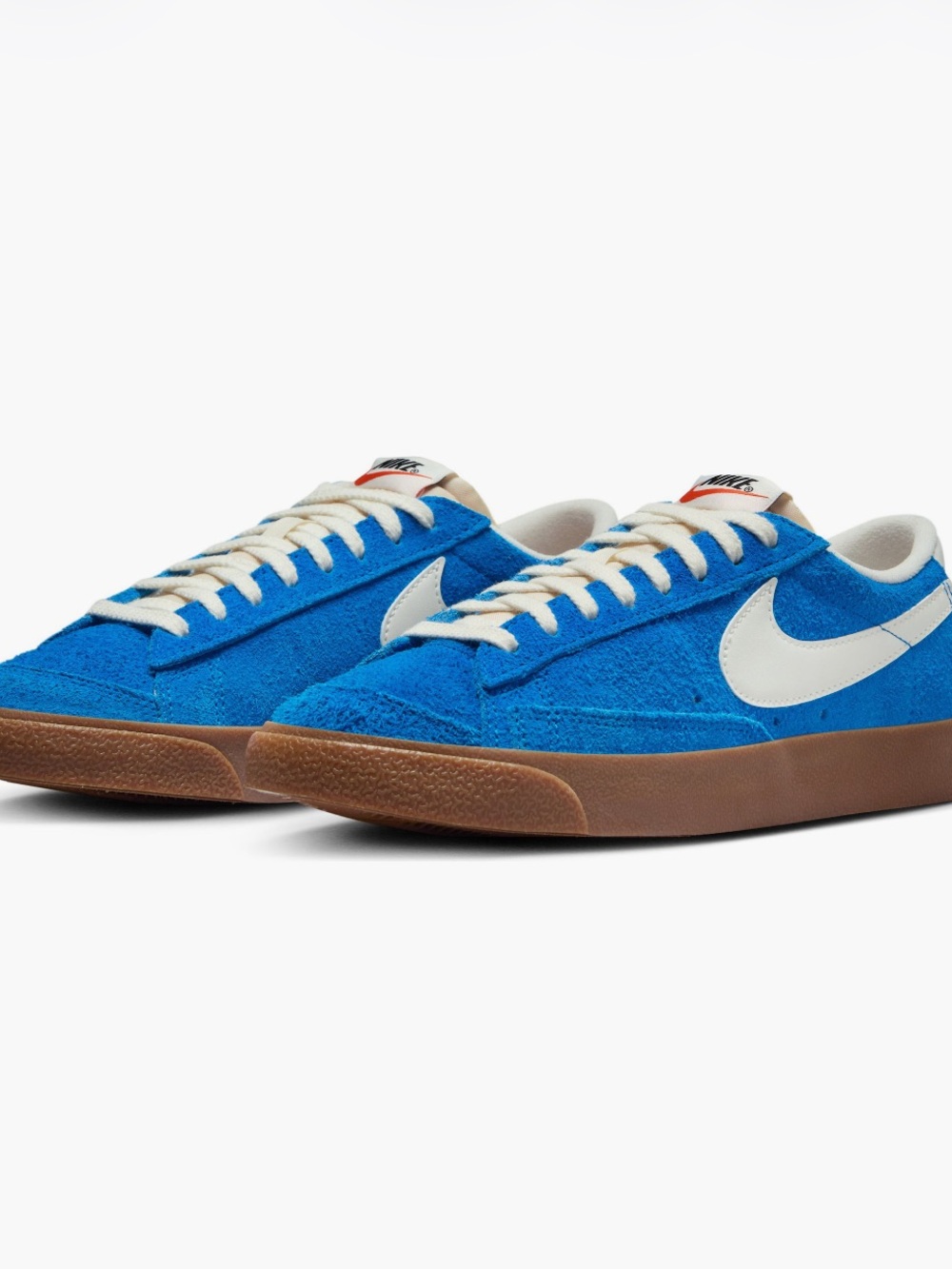 Nike women’s Blue Suede Low-Top Sneakers
